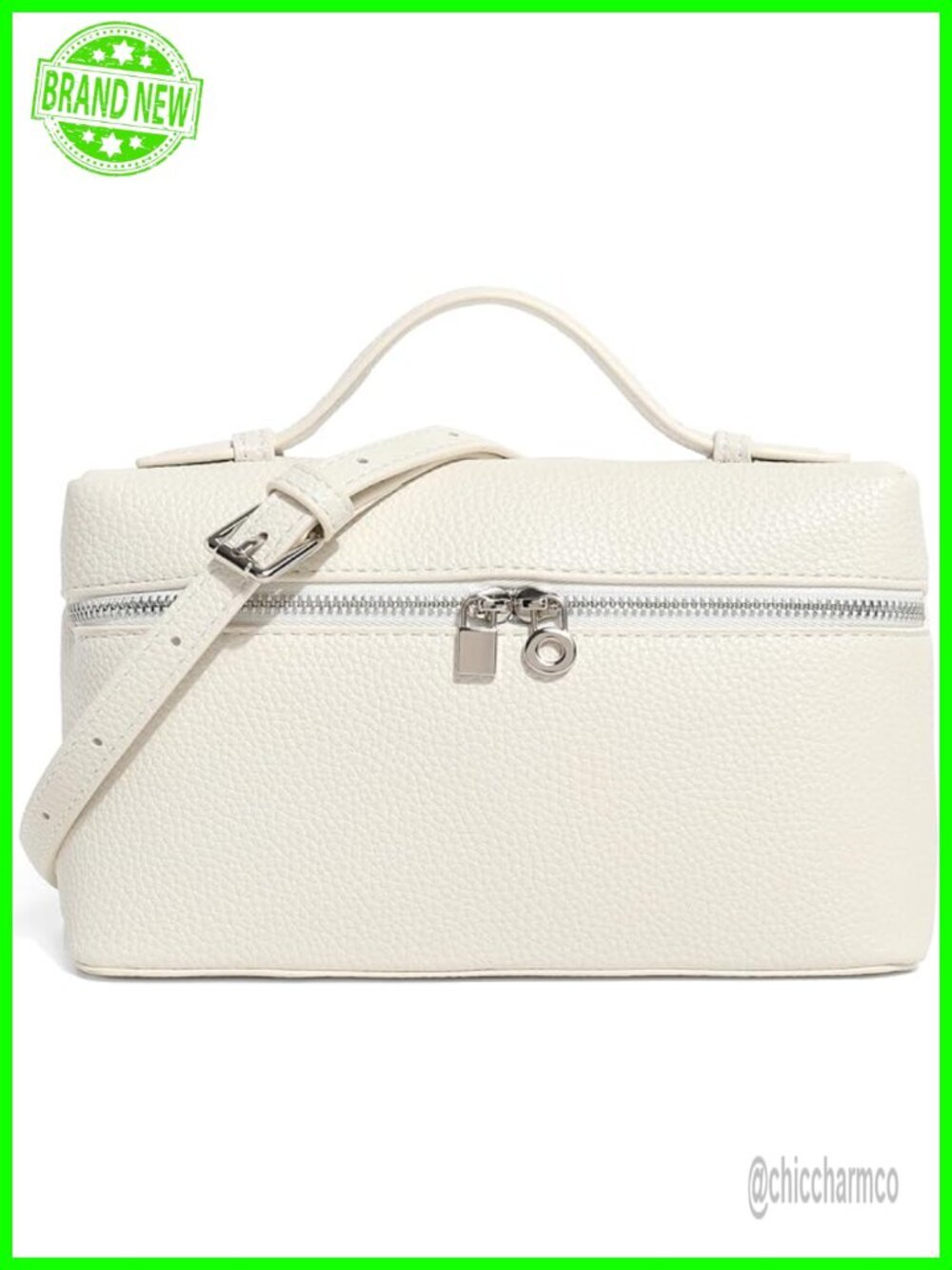 Faux Leather Crossbody Top-Handle Pouch Mini Bag